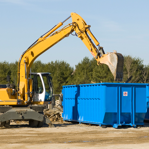 what are the rental fees for a residential dumpster in Washington